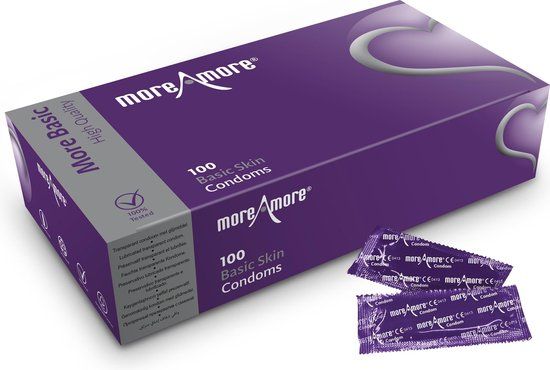 Moreamore Condom Soft Skin - Paars - 100 stuks - 53 mm