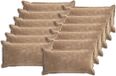 vidaXL - Taie d'oreiller - 12 pièces - BOIS - Marron - 40 x 80 cm - Tissu chenille