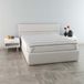 MB HOME ITALY Topper matrastopper gewatteerd en gewatteerd Bamboo, wit, dubbel 165 x 195 cm