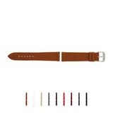 SELVA horlogeband, 14-24 mm, leer, verwisselbaar, vervangende band voor smartwatch, gemaakt in Duitsland