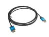 Lanberg CA-HDMI-22CU-0018-BK HDMI kabel 1,8 m HDMI Type A (Standaard) Zwart, Blauw