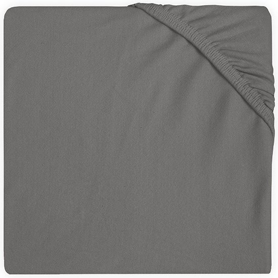 Jollein Jersey hoeslaken stormgrijs 60x120 cm grijs