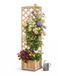 Merkloos Relaxdays Plantenbak met klimrek - 180x55x51 cm - Hout