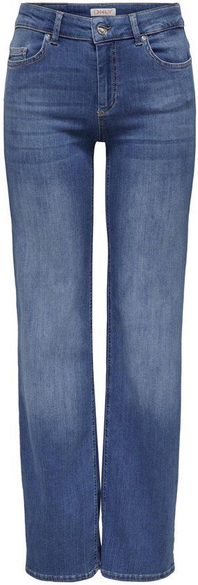 ONLY ONLBLUSH MID STRAIGHT DNM REA12187 Women's Jeans - Medium Blue Denim - Size XL/32