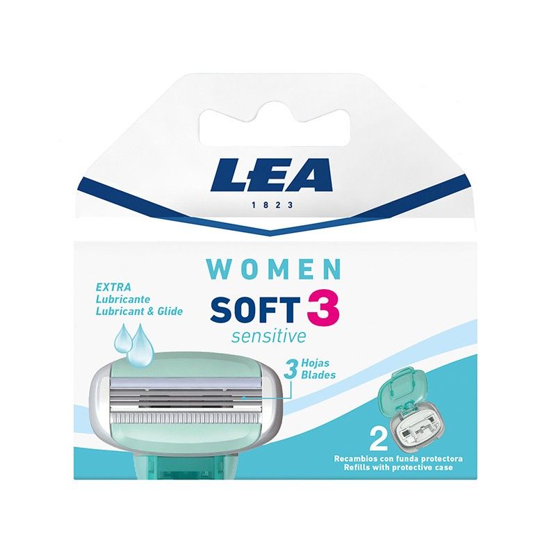 LEA Soft 3 Sensitive - Scheermesjes - 3 stuks - 3 mesjes - Dames