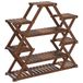 VidaXL Plantenstandaard 110x25x105 cm massief vurenhout