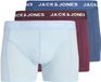Jacjota JACK&JONES JACJOTA SOLID TRUNKS 3 PACK Heren Windsor Wine Effen Katoen/Elastaan L