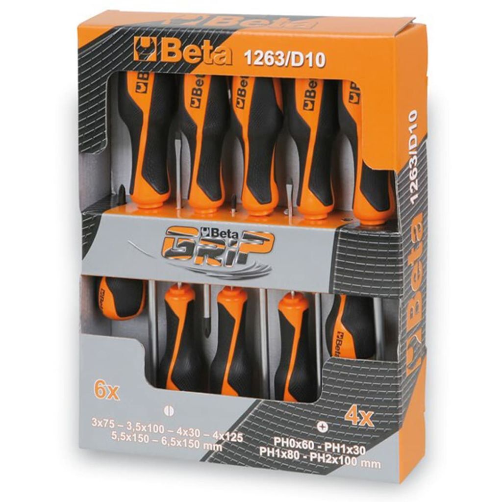 Beta Tools 10-delige schroevendraaier set 1263/D10 staal