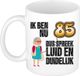 Bellatio Decorations Mok 85 jaar - Luid en Duidelijk Oma - Bruin - 300 ml