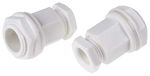 RS PRO Kabelschroefverbinding, M20 kunststof wit 4 mm/7 mm, IP55, verpakking van 5 stuks