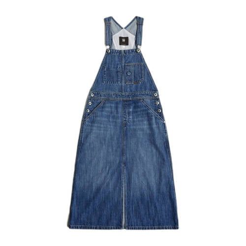 G-Star RAW Dungaree Dress Long - Faded Cliffside Blue