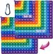 Popit 2-en-1 - Jouets pour autisme - Jouets Popet - Jeu Pop - 20 x 20 cm - Enfants et adultes