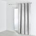 HomeMaison 100% verduisterend thermisch gordijn met klittenband - Zilver, 140 x 250 cm