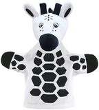 The Puppet Company handpop giraffe zwart-wit
