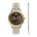 Emporio Armani Mannen Horloge geschenkset 42 mm Bruin/Tweekleurig