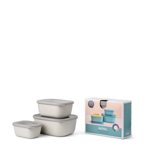 Mepal Cirqula bewaardoos rechthoekig 3-delig (750+1500+3000) - nordic white