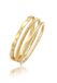 Elli - Ringenset - Dames - 925 Sterling Zilver - Goud