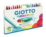Giotto Turbo Maxi Viltstiften 18 Stuks