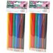 Hubert Kleurpotloden set - multi kleuren - 24x stuks - tekenen voor kinderen/volwassenen