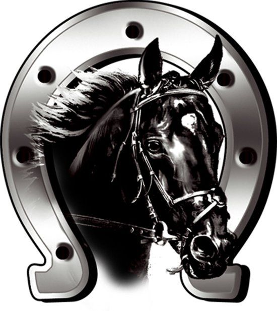 AutoStyle Sticker Horse + Horseshoe - 6x7cm