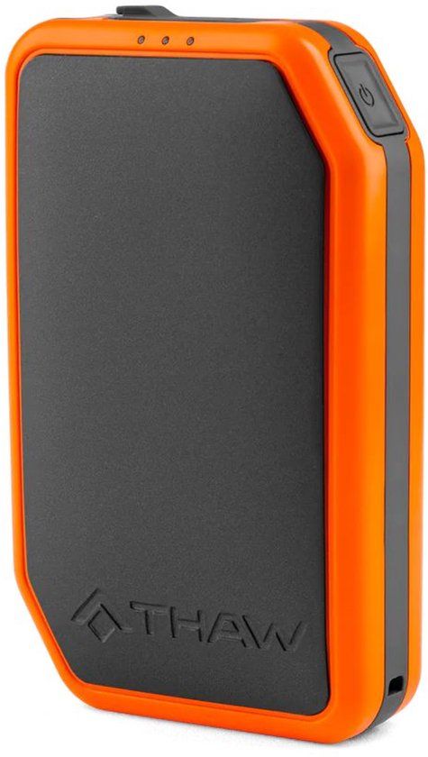 THAW Rechargeable Hand Warmer | 5.100mAh Grijs/Oranje