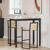Maison Exclusive - Table haute rectangulaire, fabriquée en panneau de fibres de bois