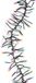 Lumineo LED cluster l1350 cm zwrt/soft mlt kerstverlichting