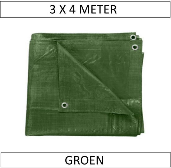 HOFFTECH Afdekzeil 3x4 Meter Groen Profi