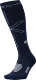 STOX Energy Socks Merino Wandelsokken Dames - Compressiekousen Wandelen - Blauw / Lichtgrijs - Maat: 40-43