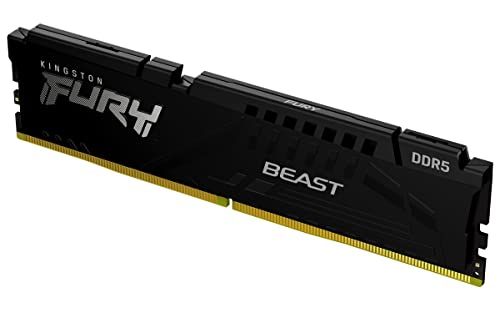Kingston FURY Beast Zwart DDR5 16GB 5600MT/s CL40 DIMM Desktop Gaming Geheugen Enkelvoudig Intel XMP - KF556C40BB-16