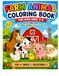 Farm Animal Coloring Book for Kids Ages 3–8: 20 Cute Farm Animals to Color and Enjoy