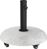 vidaXL Parasolvoet 21 kg Lichtgrijs Beton Rond