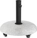 vidaXL Parasolvoet 21 kg Gris clair Béton Rond