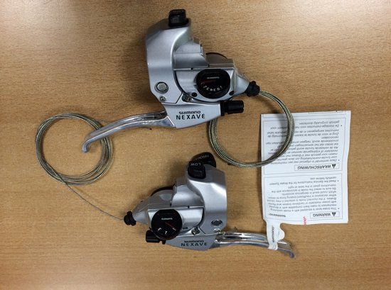 Shimano GRX ST-RX400 Schakel-/Remhendel 2-speed Disc Links, zwart