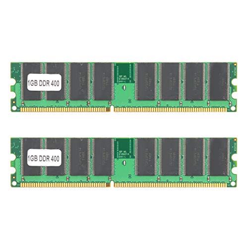fasient1 DDR 2GB Kit (2 X 1GB) 400MHZ PC-3200 Desktop Computer Geheugenmodule Ram 2.6V 184Pin RAM Geheugenmodule Dubbelzijdig 16 Grain DDR Volledig Compatibel voor AMD