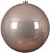 Decoris Boule de Noël - rose clair - grand - 20 cm - plastique - brillant - décoration de Noël