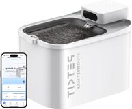 Merkloos / Sans marque EVERRSWEET MAX Kattenfontein met Bewegingssensor en App Besturing - 5000mAh Oplaadbare Batterij - 3L Drinkfontein voor Katten