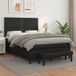 Maison Exclusive - Sommier à lattes de lit avec matelas noir 140x190 cm similicuir