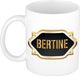 Bellatio Decorations Bertine mok / beker met gouden embleem - kado verjaardag/ moeder/ pensioen/ geslaagd/ bedankt