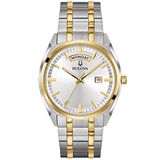 Bulova Heren Analoog Klassiek Quartz Horloge met RVS Band 98C127