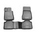 OMAC 4795444 Jeu de tapis de sol noir, ETP (élastomère thermoplastique)