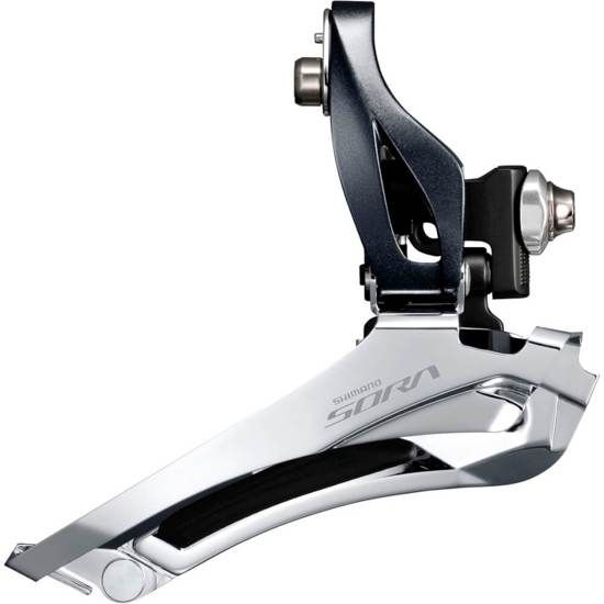 Shimano Sora FD-R3000 Voorderailleur Aanlas 2 x 9 Down-Pull grijs/zwart