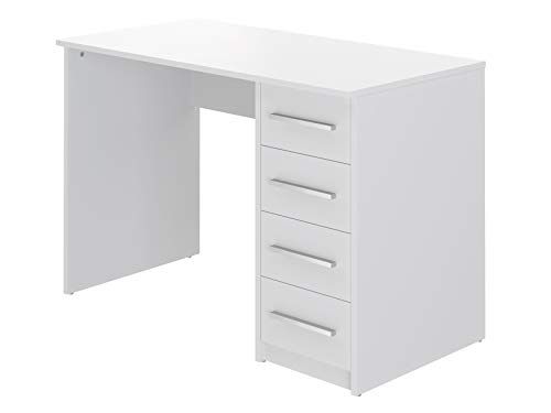 Movian Idro modern bureau met 4 laden, 56 x 110 x 73 cm, wit