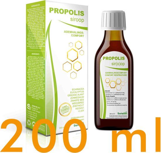 Soria Natural Soria Propolis Hoestsiroop - 200 ml - Verzacht luchtwegen - Droge en kriebelhoest