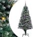 vidaXL Kunstkerstboom Groen 180 cm PVC en Staal en Kunststof