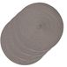 Zeller Diner placemats rond - 4x - mokka bruin - geweven - Dia 38 cm