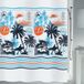 MSV Douchegordijn Cali Surf - 180x200cm - Veelkleurig - 100% Polyester
