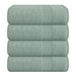 Elvana Home Set van 4 badhanddoekenset, 100% ringgesponnen katoen, ultrazacht, zeer absorberend, machinewasbaar, hotel spa-kwaliteit badhanddoeken voor badkamer, 4 badhanddoeken, jade