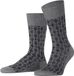 FALKE Artwork Tie gedessineerd katoen sokken heren grijs - maat 39-40
