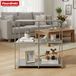 FLOORDIREKT Metalen Rek Concept Epure MK-027 - Dressoir & Opbergrek Met Open Vlakken - 78 x 82 x 40 cm - Grijs